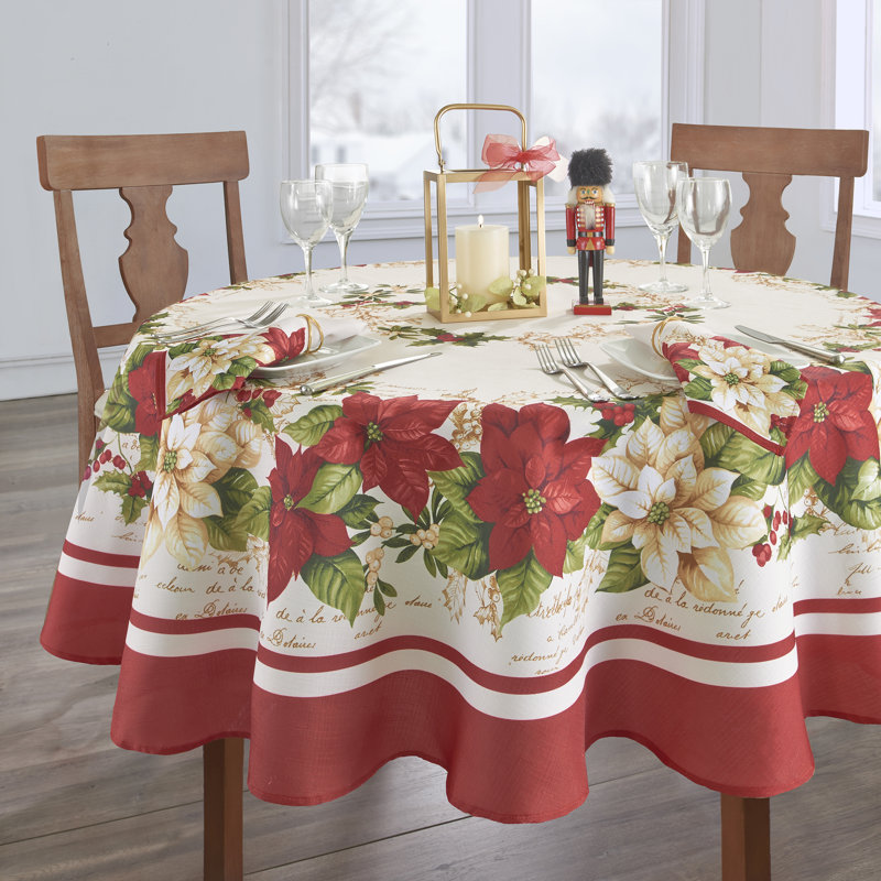 Oval christmas tablecloth discount
